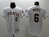 Pittsburgh Pirates #6 Starling Marte White 2016 Flexbase Authentic Collection Stitched Jersey,baseball caps,new era cap wholesale,wholesale hats